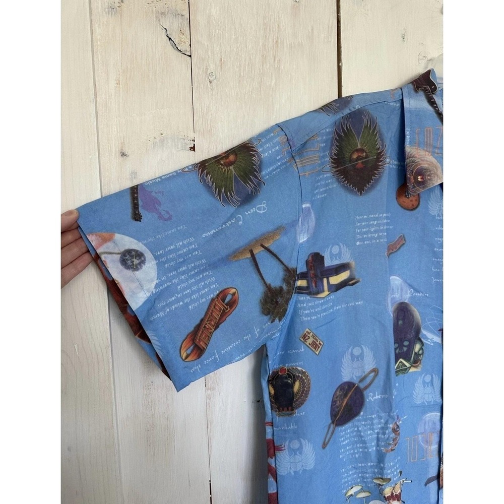 Taylor Sportswear Journey Band Graphic Shirt Mens Large Blue Nylon Made in USA - Picture 7 of 12